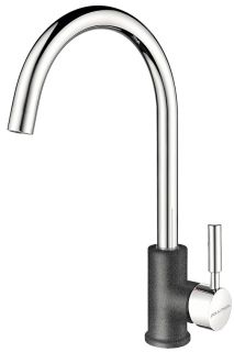 Смеситель для кухни Paulmark Holstein Ho212063-DGCR графит/хром